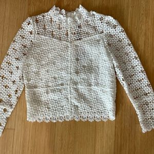 White lace chicwish top size small